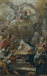 Nacimiento de Jesús y la Adoración de los Pastores